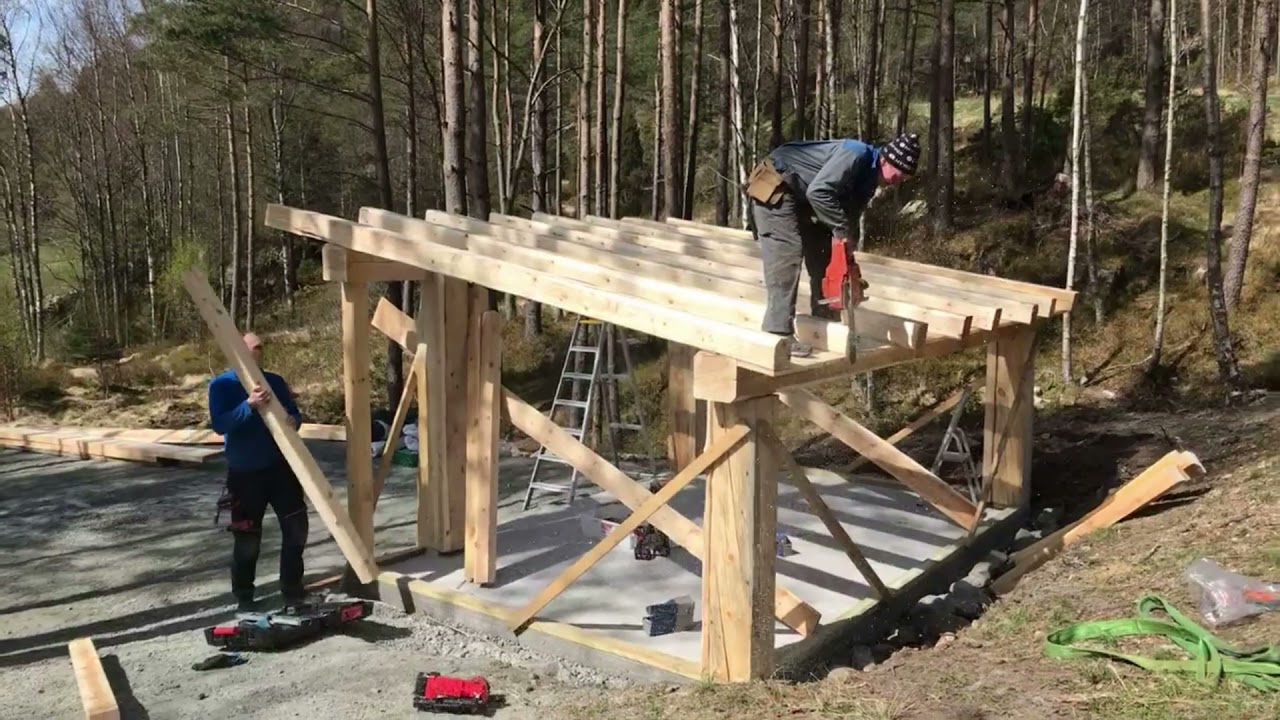Bygging av gapahuk