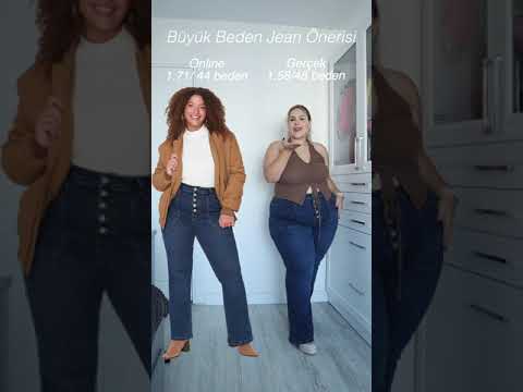 BÜYÜK BEDEN JEAN ÖNERİSİ - GENİŞ BASEN İNCE BELLİLER ÇOK SEVECEK! #shorts