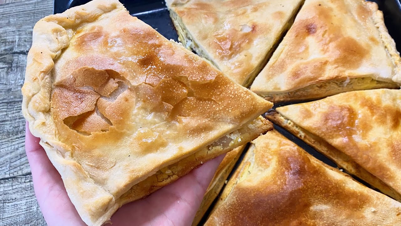 Byrek me gjize vetem me dy peta qe shkrihet ne goje -Sekreti i recetes se shpejte / Delicious pie