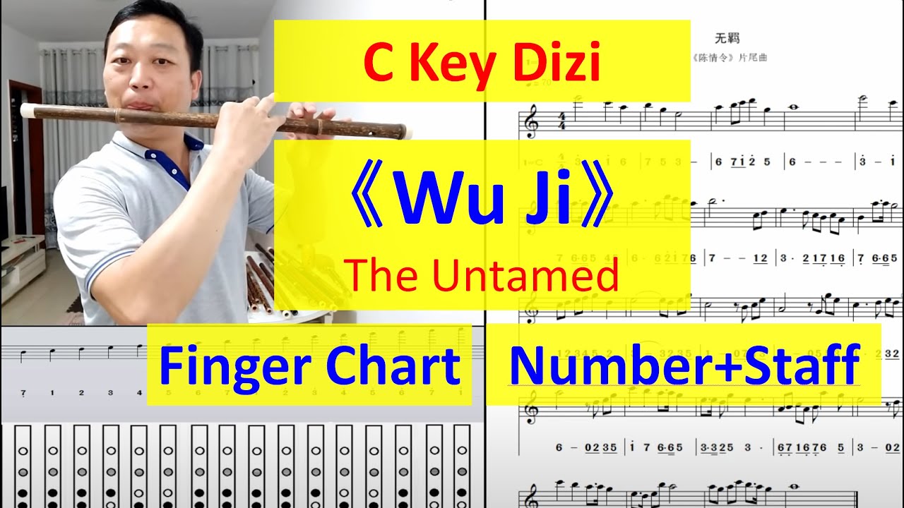 C key dizi flute cover for song in popular movie 《The Untamed》竹笛 《无羁》-电视剧《陈情令》主题曲@dantangflute