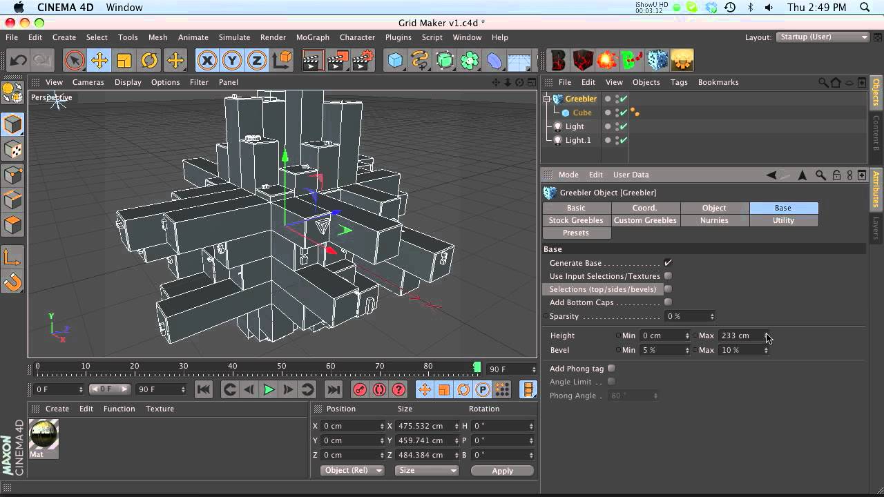 C4D Plugin Tutorial: Greebler