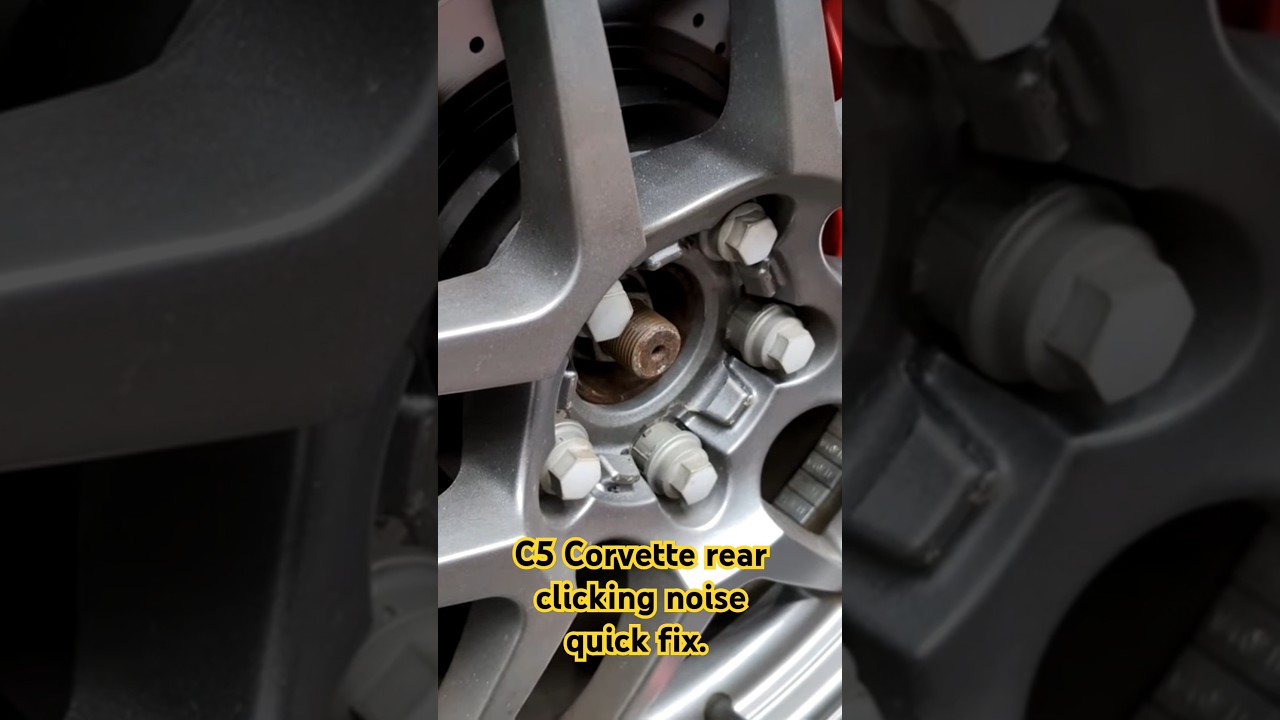C5 Corvette rear end click noise quick fix. Grease those axle splines!