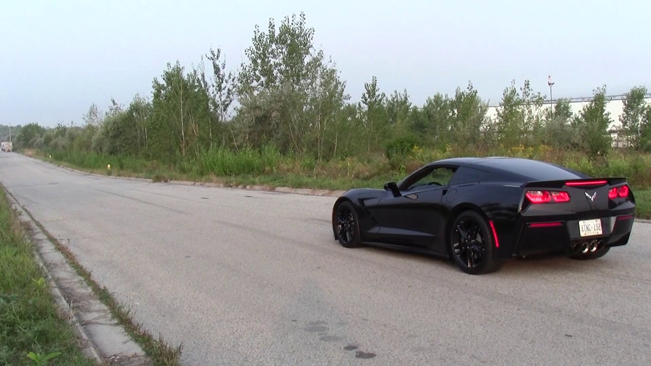 C7 stingray launch, stock exhaust