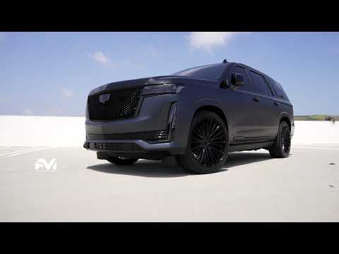 CADILLAC ESCALADE wrapped in KPMF matte magnetic black