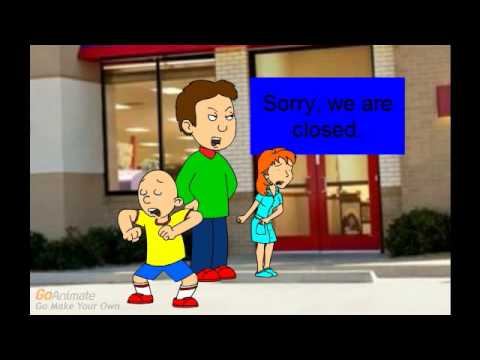 Caillou and Rosie destroy chuck e cheese's