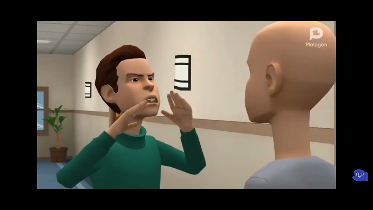 Caillou makes Rosie scared of scary maze game [ Grounded