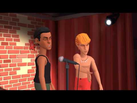 caillou plays punch out/grounded