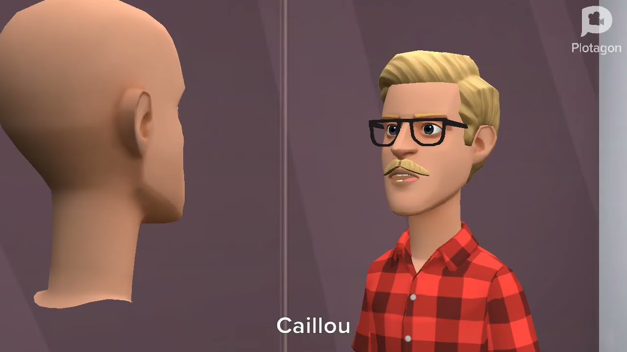 Caillou shutdown plotagon/grounded/arrested