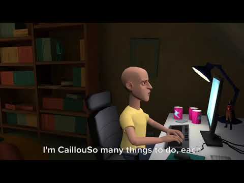 Caillou sneaks to Plotagon to shut down Plotagon /grounded