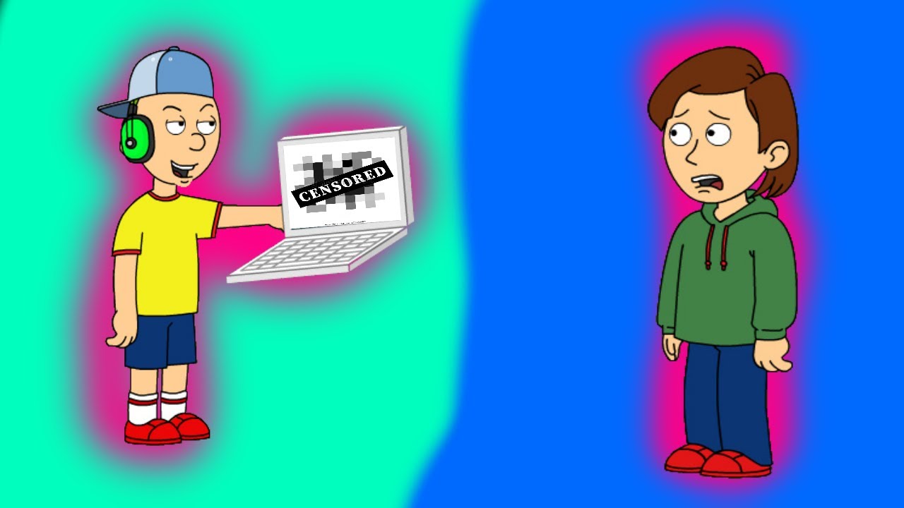 caillou watches adult shows without permission / grounded / Punishment