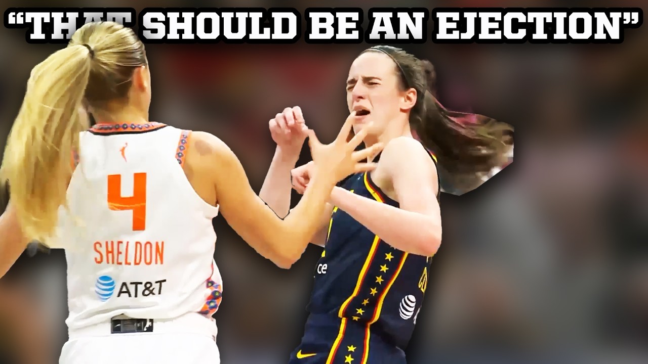 Caitlin Clark gets shoved to the ground and her coach is mad no one was ejected for it, a breakdown