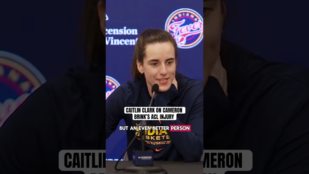 Caitlin Clark showed love to Cam Brink following her ACL injury ❤️ (via @IndianaFever)