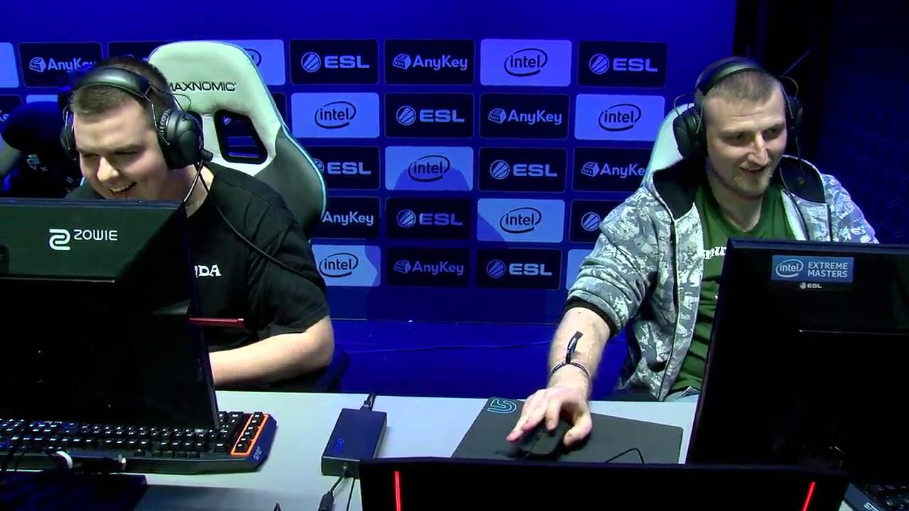 Cajunb apologizing before Karrigan gets the kill - Acer Showmatch - Intel Challenge Katowice