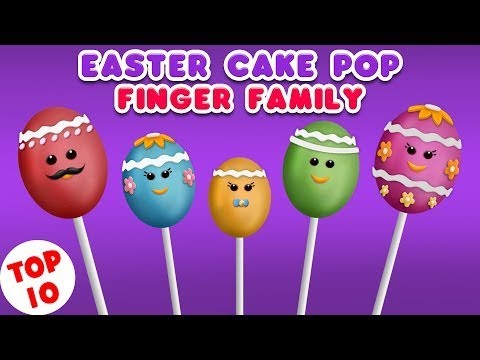 Cake Pop Finger Family Rhyme | Top 10 Easter Finger Family Songs