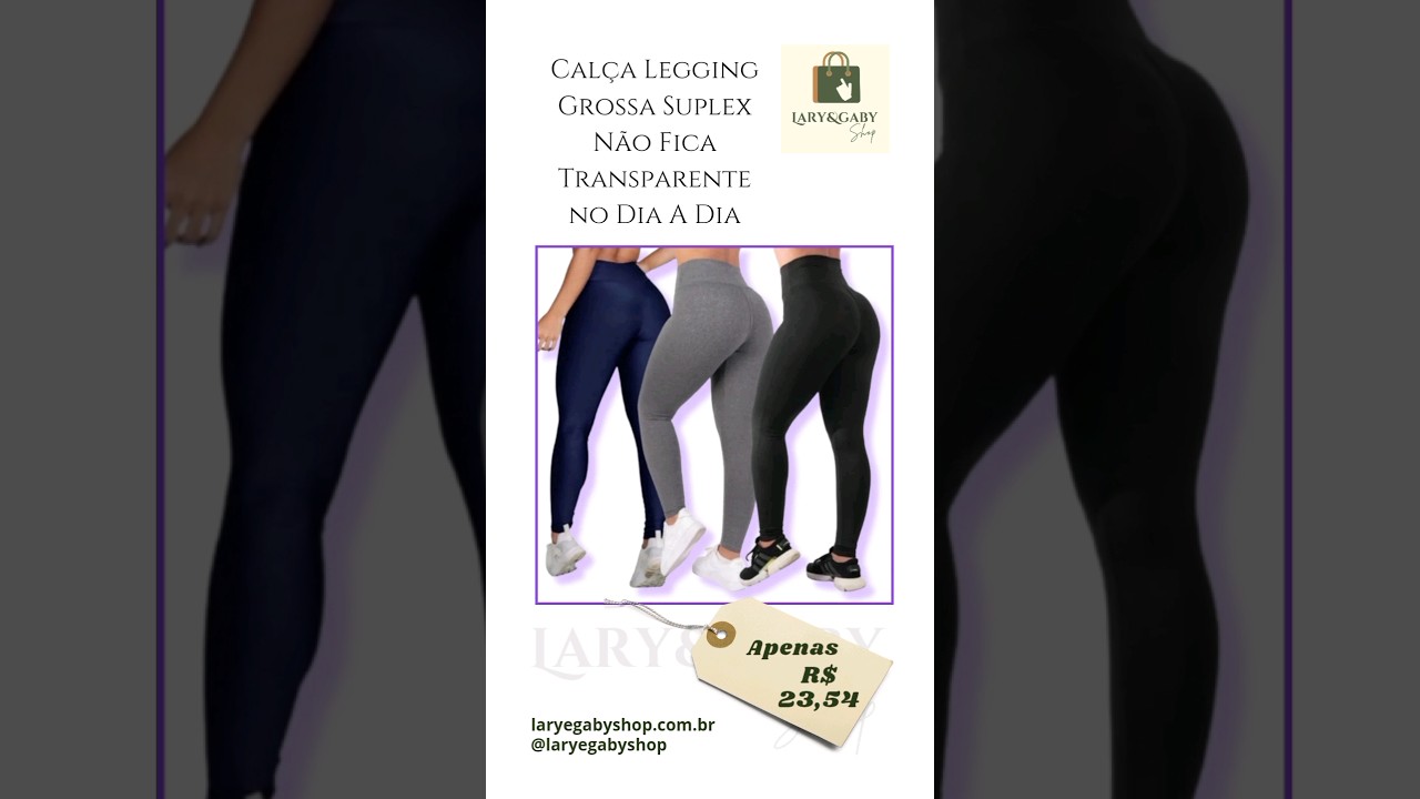 Calça Legging Grossa Suplex Não Fica Transparente Dia A Dia  #shorts #shortvideo