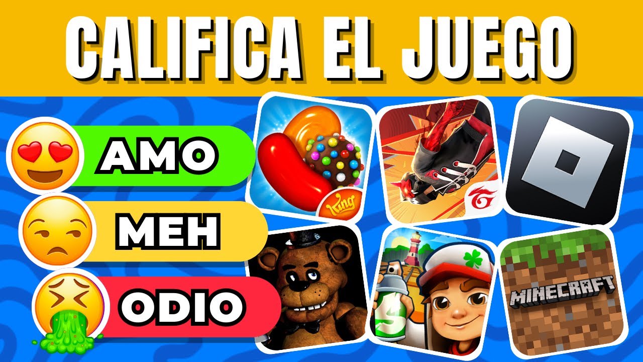 CALIFICA EL JUEGO 🎮📱 Top Tier List - Elige el nivel