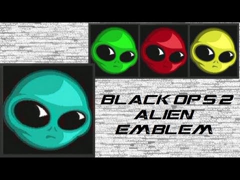 Call of Duty Black Ops 2 : Cool Alien Emblem Tutorial