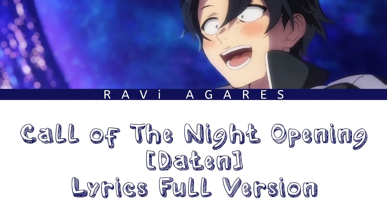 Call of The Night Opening 「Daten」 by Creepy Nuts Full Version Lyrics ROM/ENG