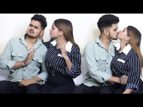 Calling Sister Prank On My So Much Cute Girlfriend 😗❤ || Real Kissing Prank || Couple Rajput
