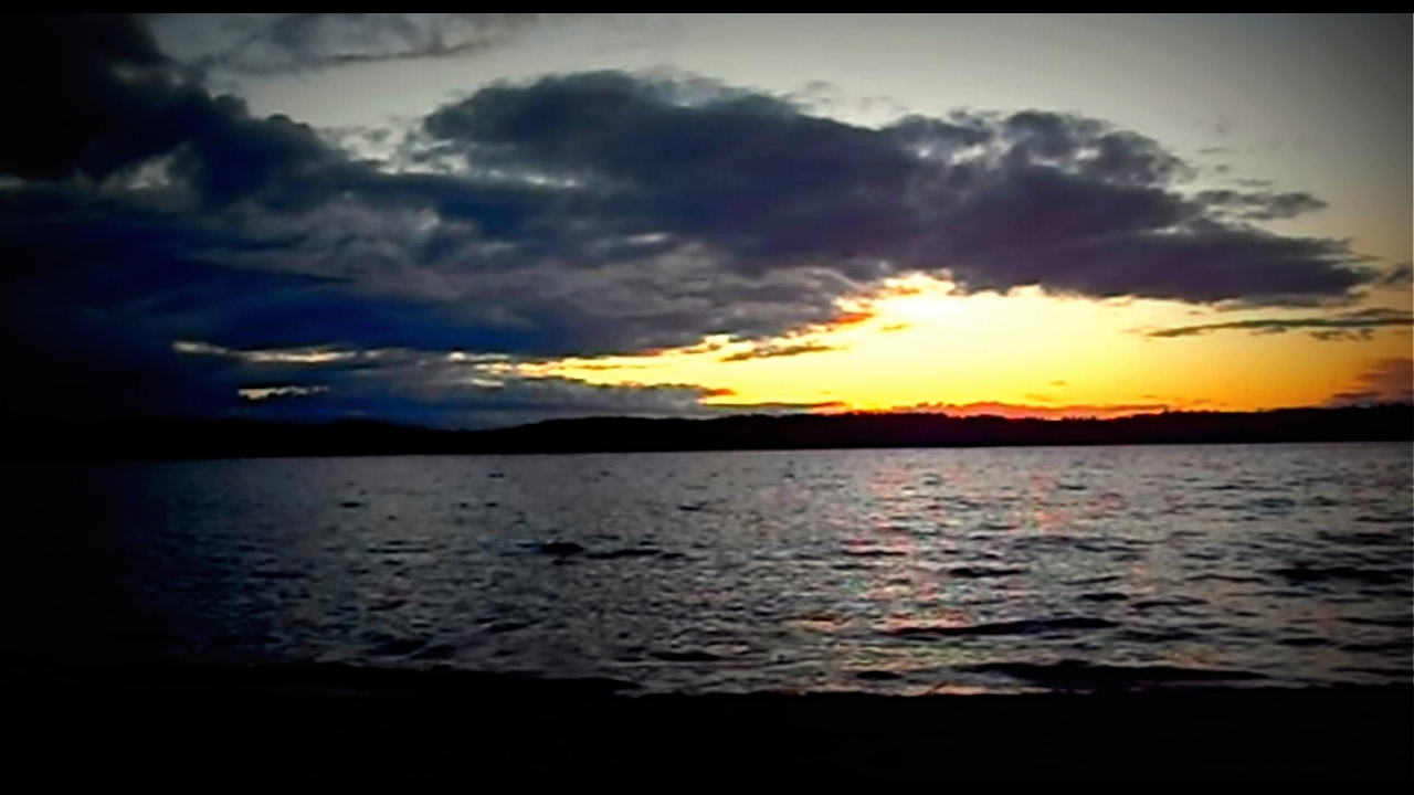 Calming lake scenery & Music for sadness & Cryptic Sorrow - Atlantean Twilight