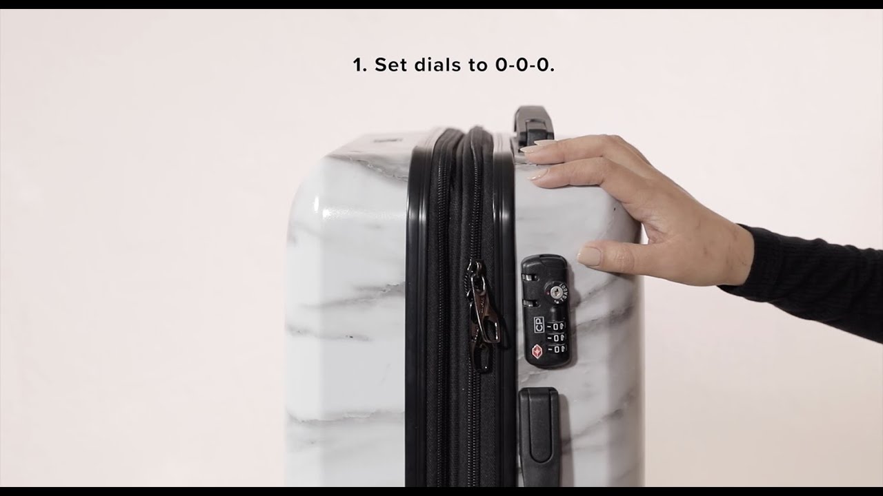 CALPAK TSA Combination Key Lock Instructions