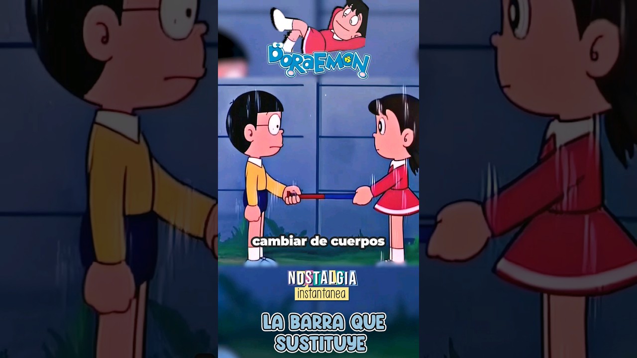 Cambio de CUERPOS 👫🏻 | Doraemon 😂 #shorts  #resumen