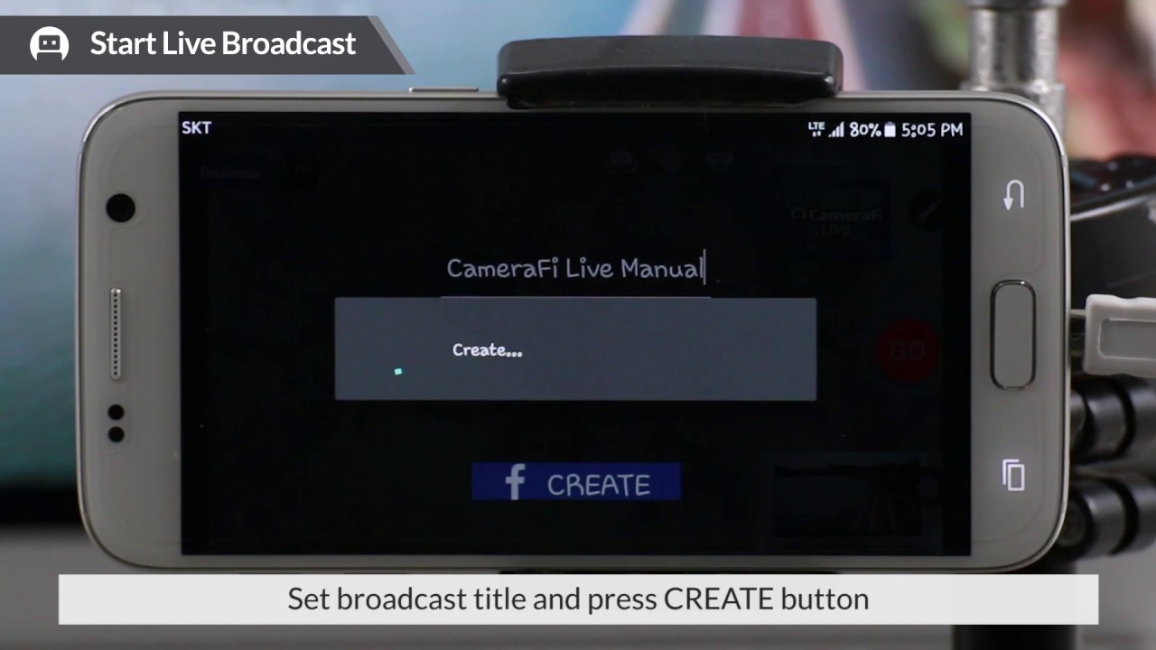 [CameraFi Live Manual] How to live stream through Facebook with CameraFi Live using Camcorder