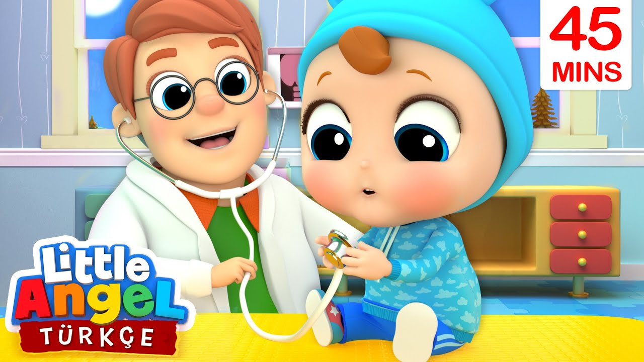 Can Bebek Doktorda | Bebek Hasta Olmuş | En Güzel Çocuk Şarkıları |  Little Angel Türkçe