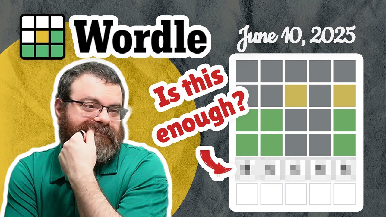 Can I save my streak? | Wordle #1452 (June 10th, 2025)
