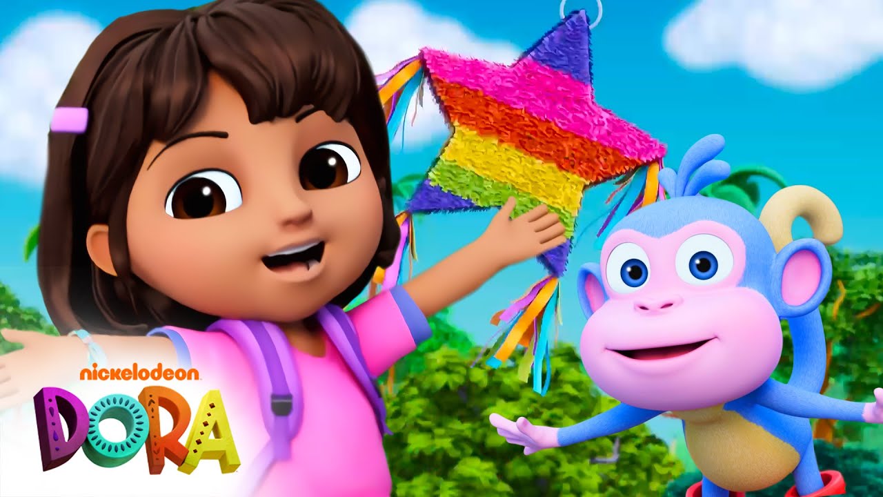 Can You Help Dora Get the Piñata Open?? 🪅 Full Scene | Dora & Friends