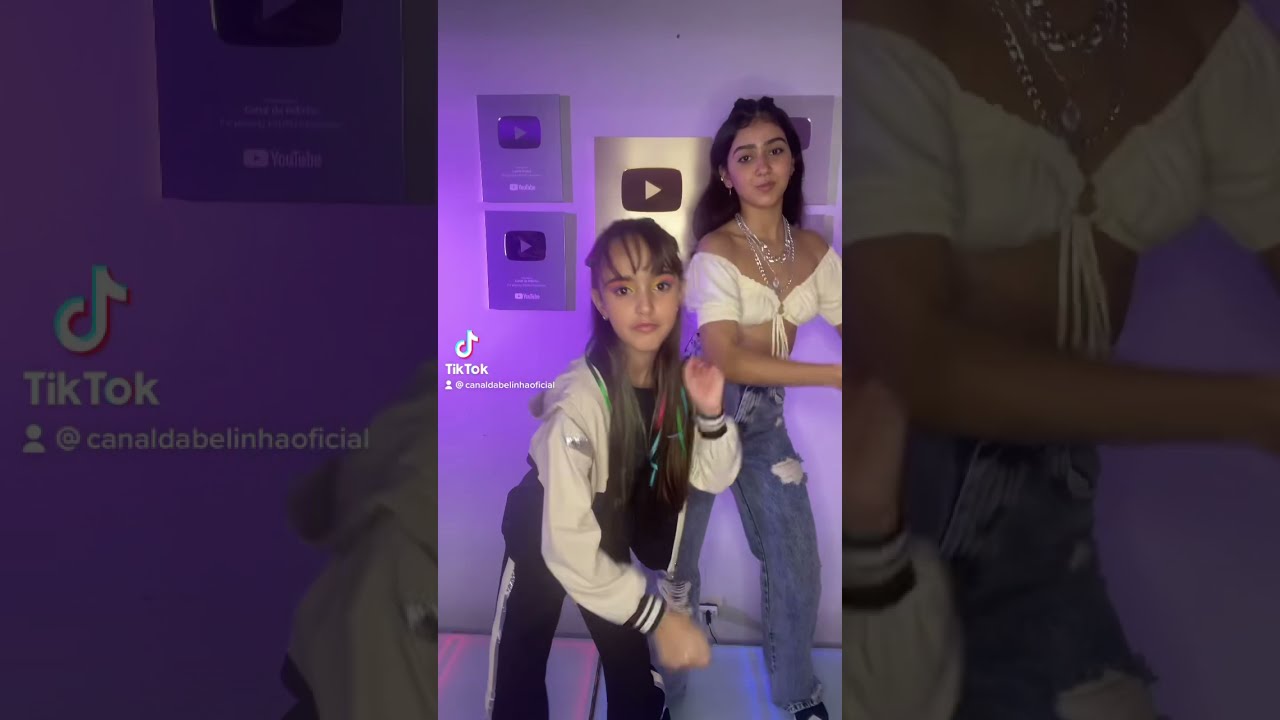 CANAL DA BELINHA DANÇANDO TIK TOK COM A BECA BARRETO @BecaBarreto #shorts