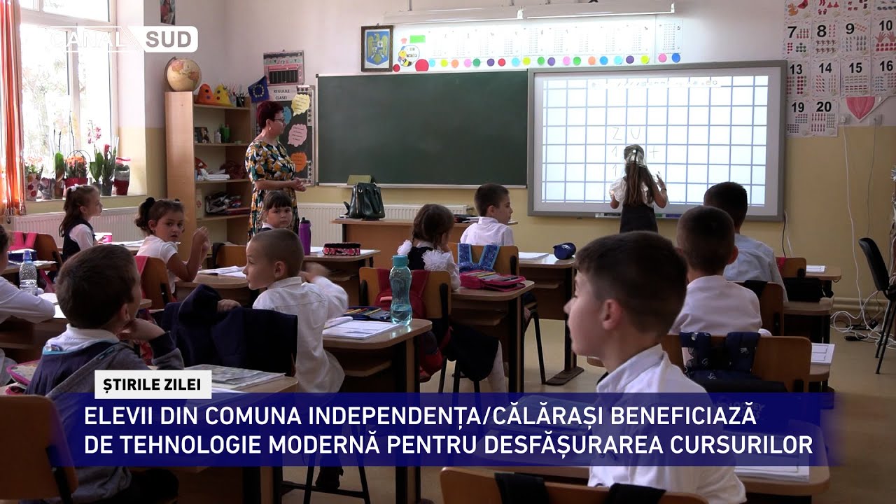 CANAL SUD / TEHNOLOGIE MODERNĂ PENTRU DESFĂȘURAREA CURSURILOR ÎN COMUNA  INDEPENDENȚA/CĂLĂRAȘI