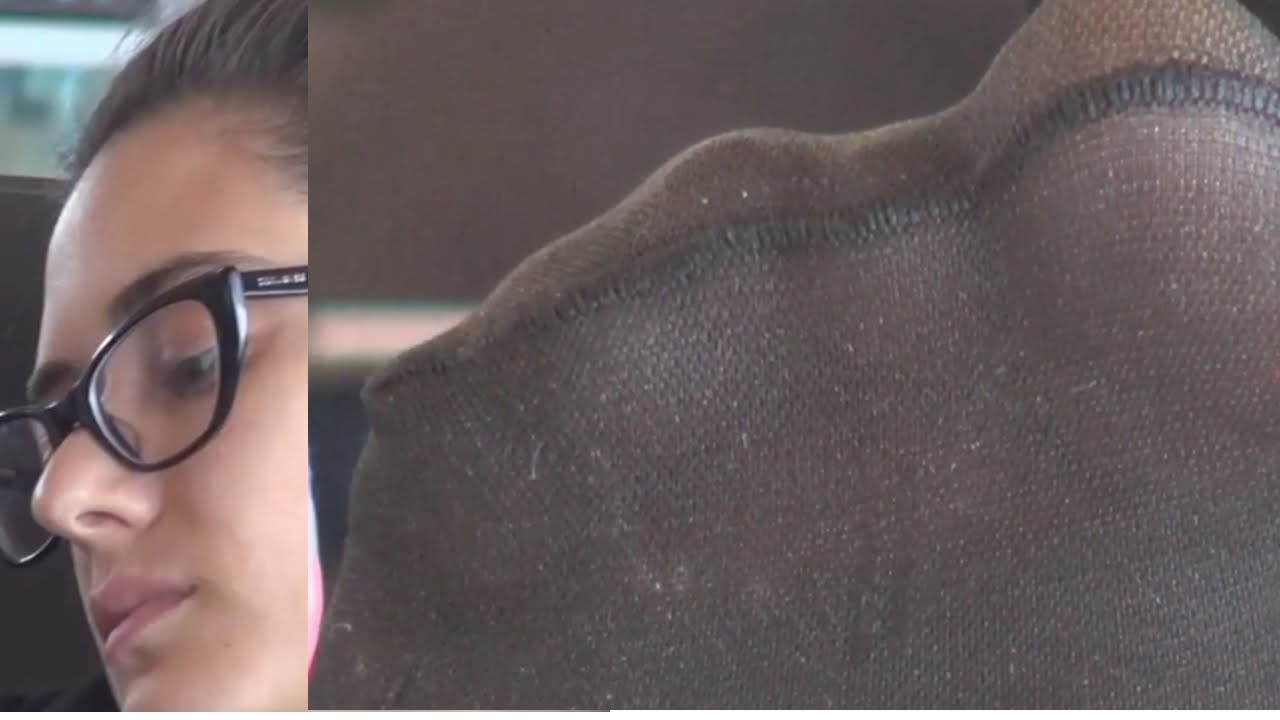 Candid feet (sweaty nylon soles out of boots) - full video: patreon.com/JakeNashCandids