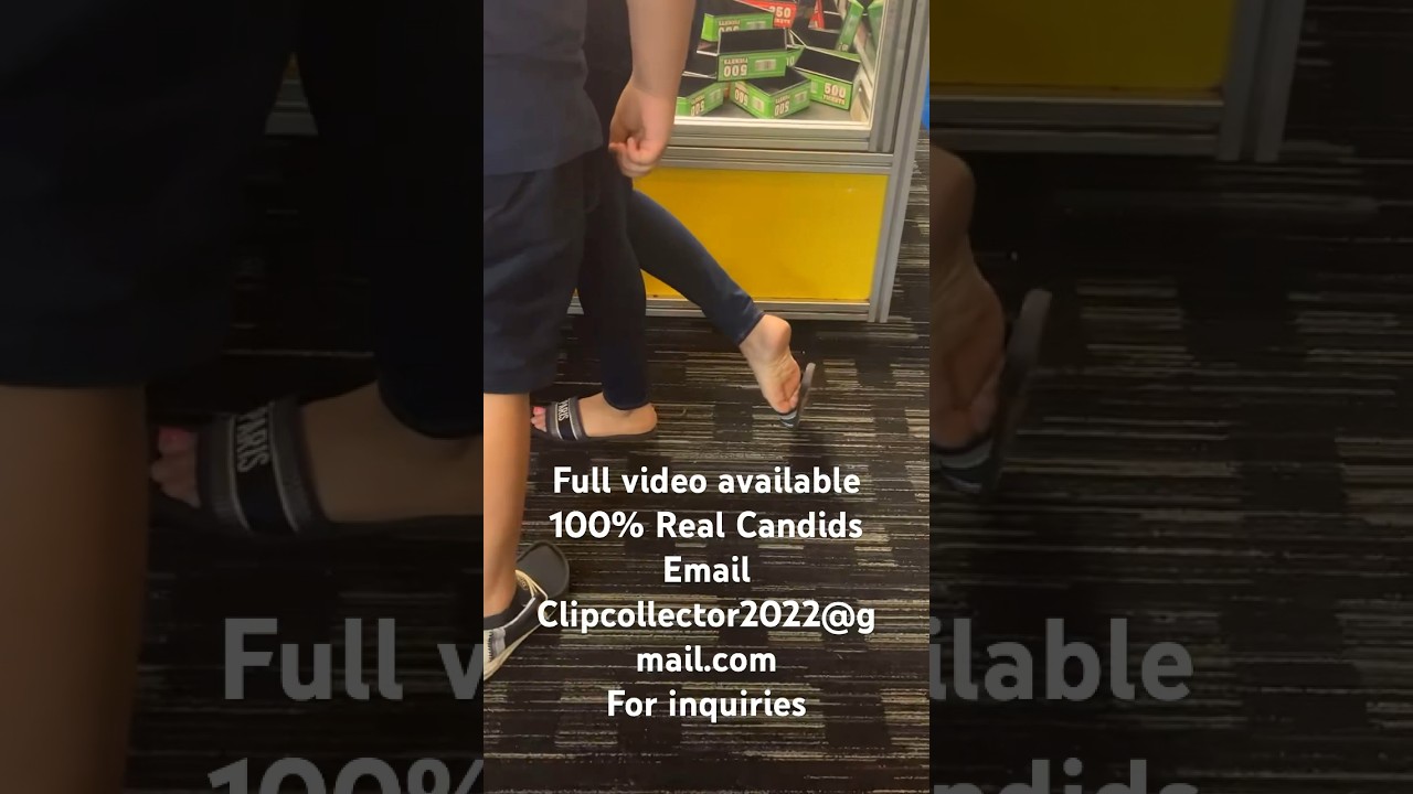 Candid HOT Latina Shoeplay Dipping in Flats / Sandals