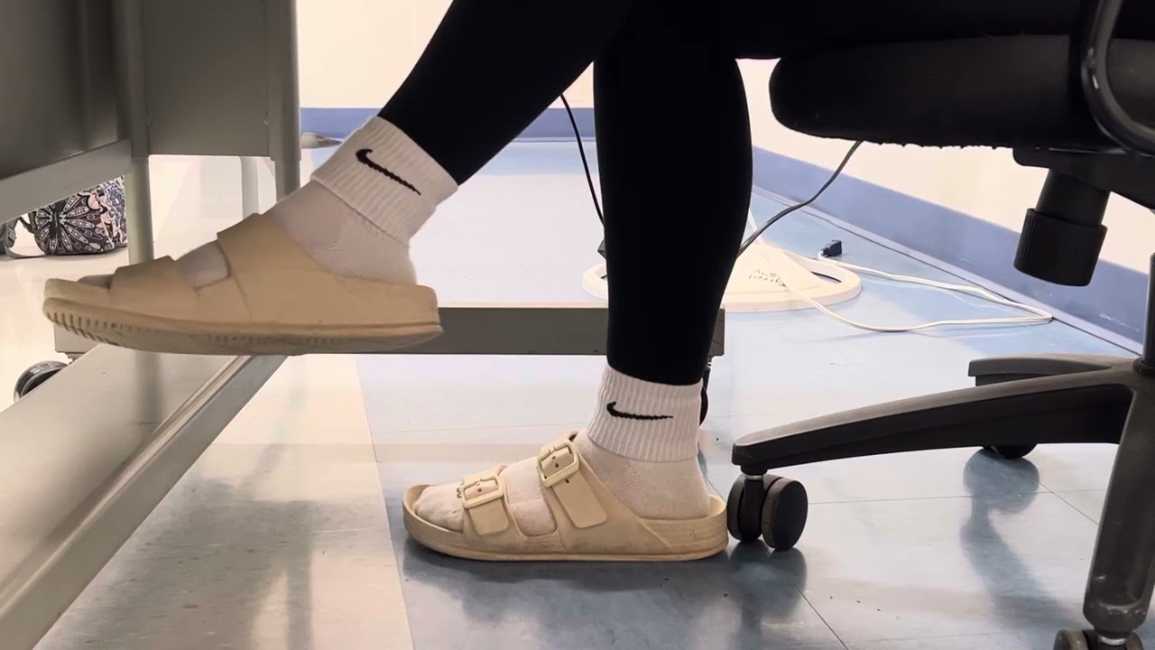candid teen birkenstocks and nike socks