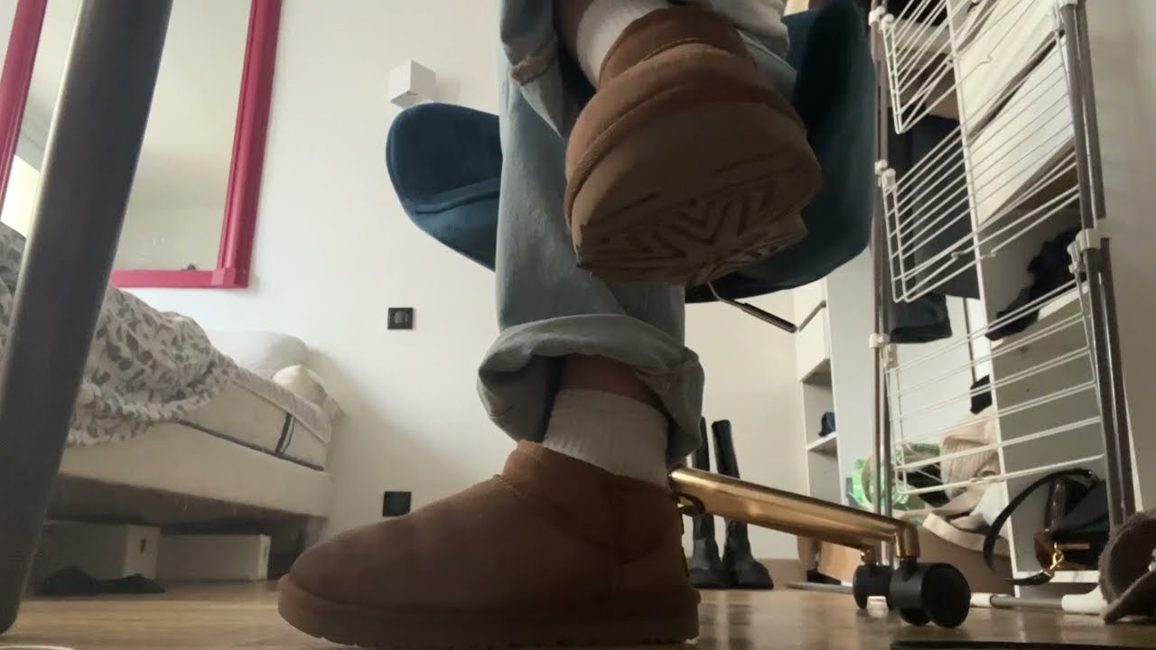 Candid UGG boots, while Julie is working (teaser)
