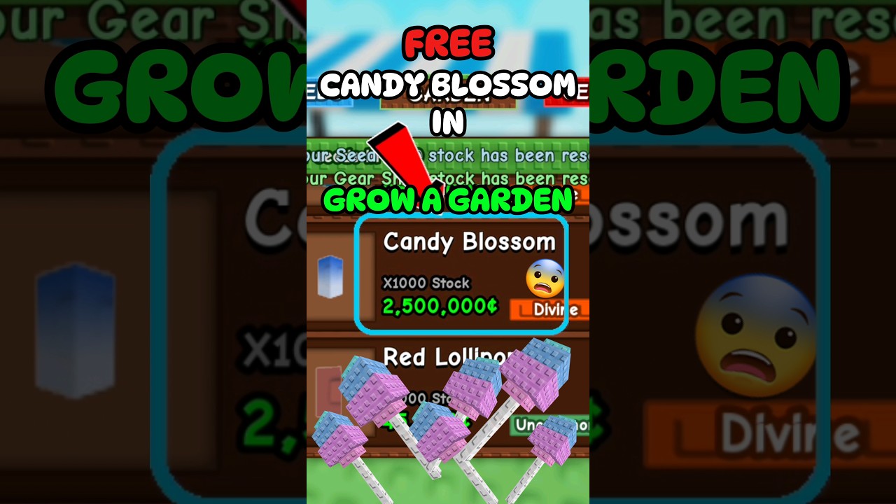 CANDY BLOSSOM IS BACK IN GROW A GARDEN #roblox #growagarden #robloxshorts #shorts