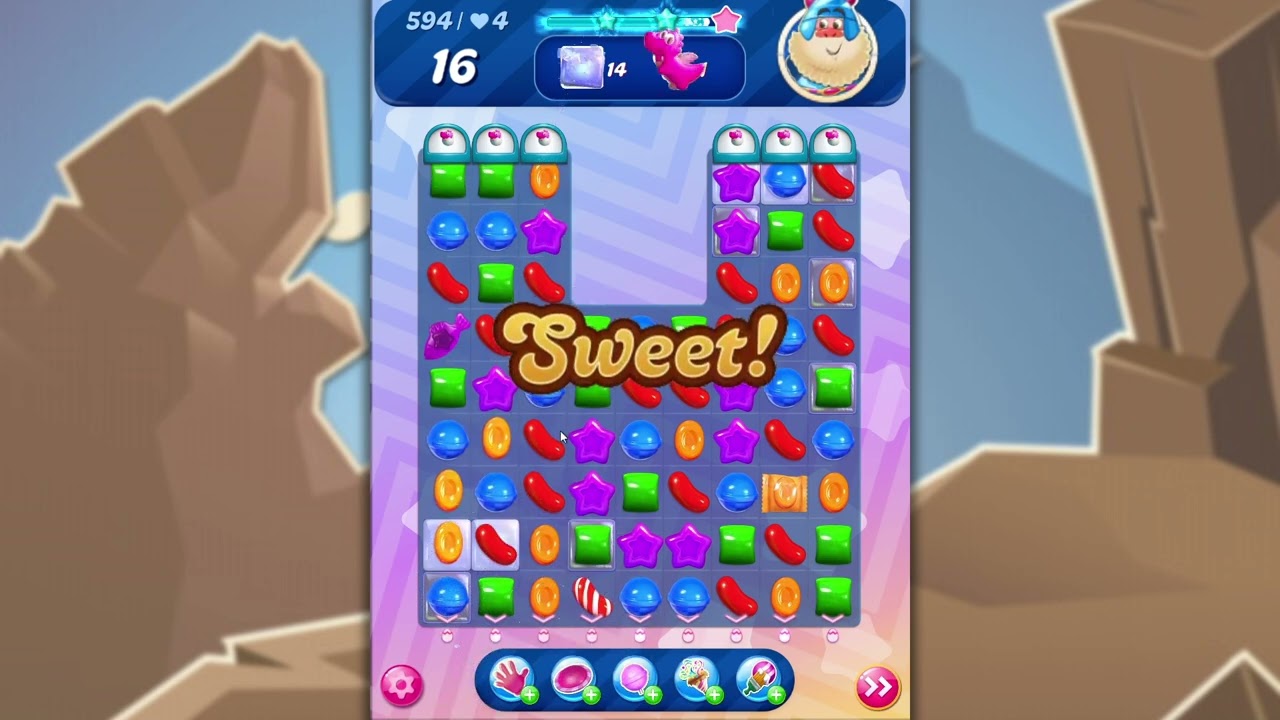 Candy Crush Saga LEVEL 594 (new version*)✔️