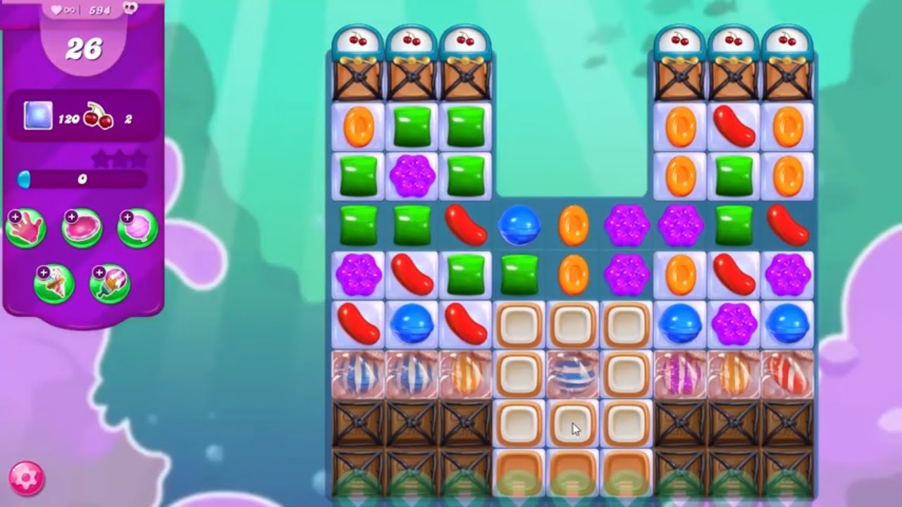Candy Crush Saga LEVEL 594 NO BOOSTERS (new version)