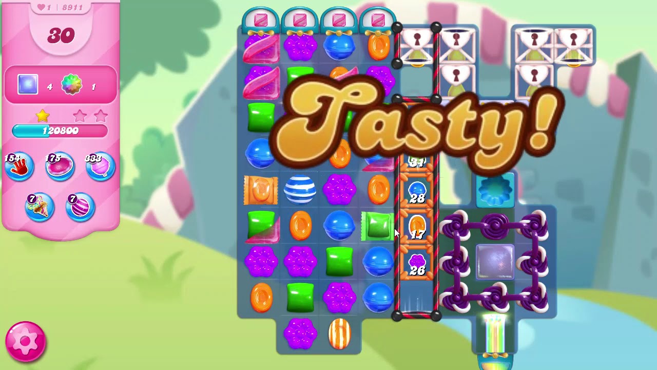 Candy Crush Saga Level 8911 NO BOOSTERS