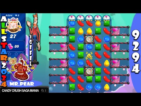 Candy Crush Saga Level 9294 NO BOOSTERS ✅🔄 All Star 2024 Passed on First Try™ Super Sugar Crush™ 30