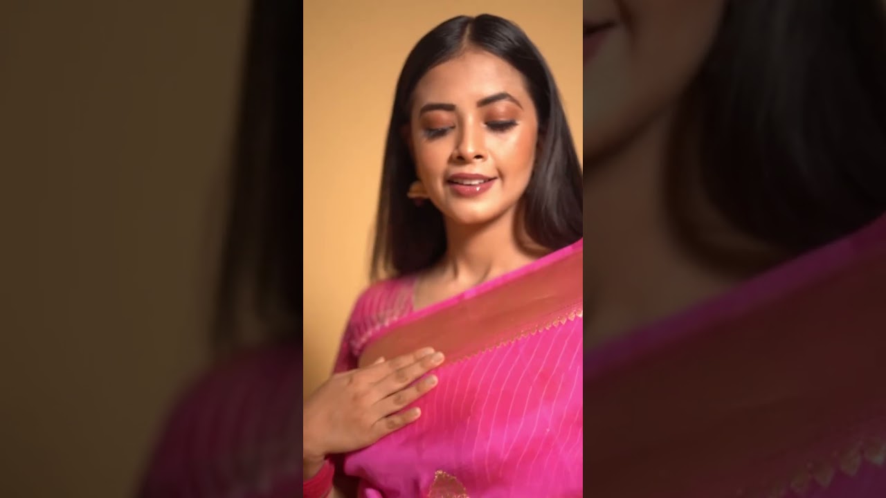 Candy Pink Pure Kora Silk Handloom Banarasi Saree