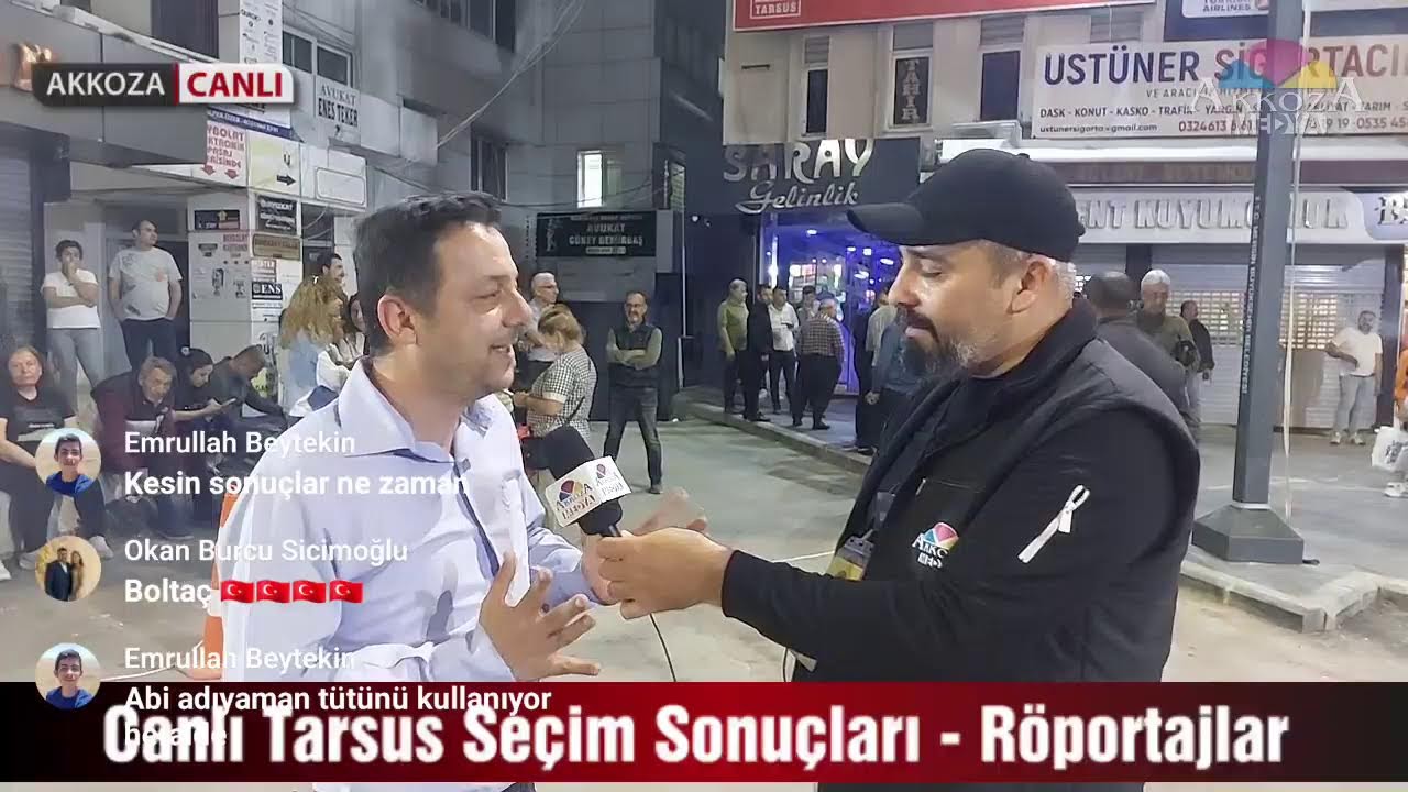 #Canlı Tarsus Seçim Sonuçları röportajlar