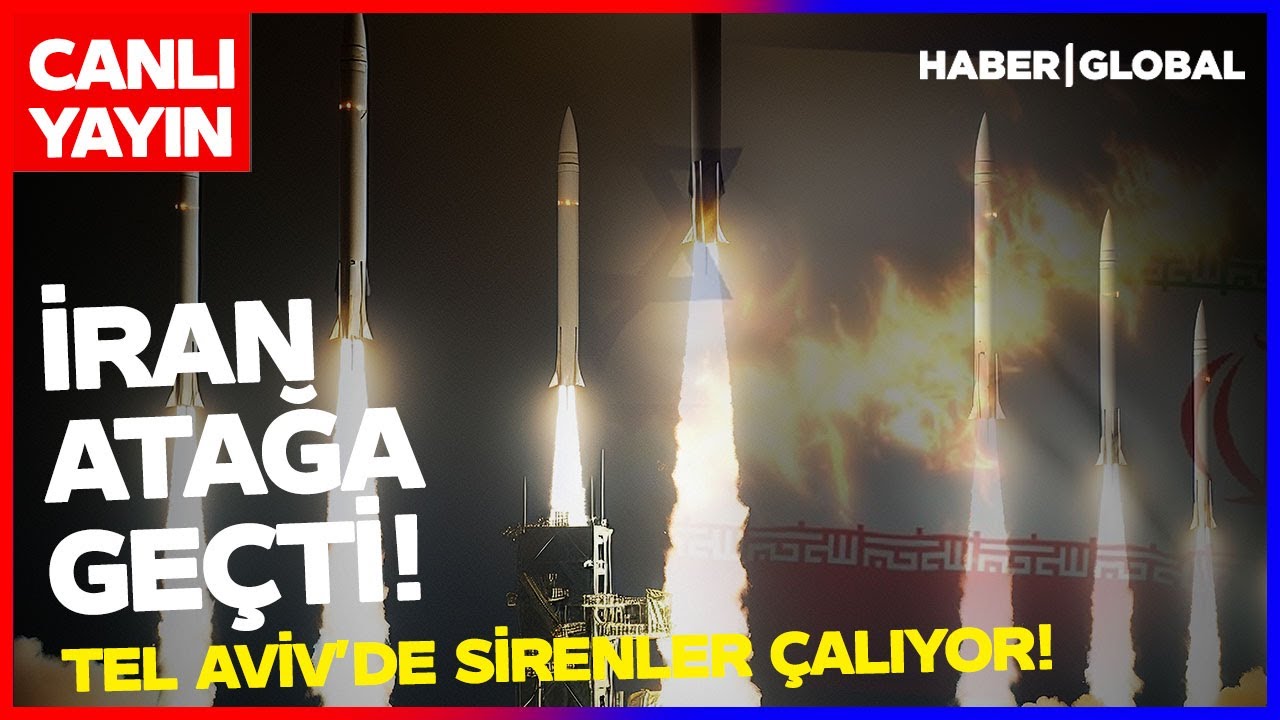 CANLI YAYIN | Tel Aviv Saldırı Altında! İran Saldırı Başlattı İsrail'de Sirenler Çalıyor
