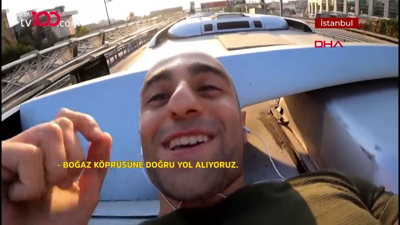 Canını hiçe saydı, metrobüs üstünde 15 Temmuz Şehitler Köprüsü'nü geçti