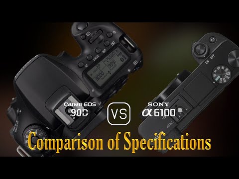 Canon EOS 90D vs. Sony A6100: A Comparison of Specifications