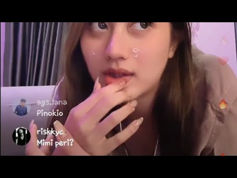 cantiknya ghea youbi saat live ig menggunakan baju tidur
