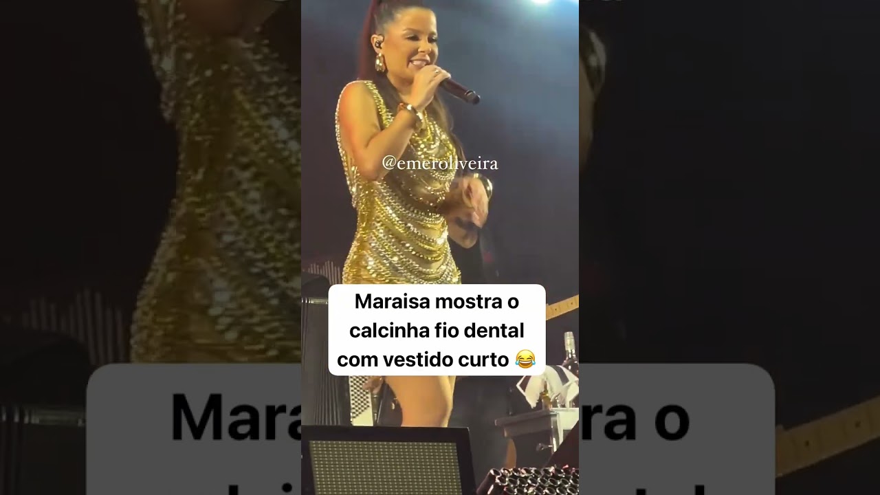 cantora Maraísa mostrando a calcinha virou moda agora