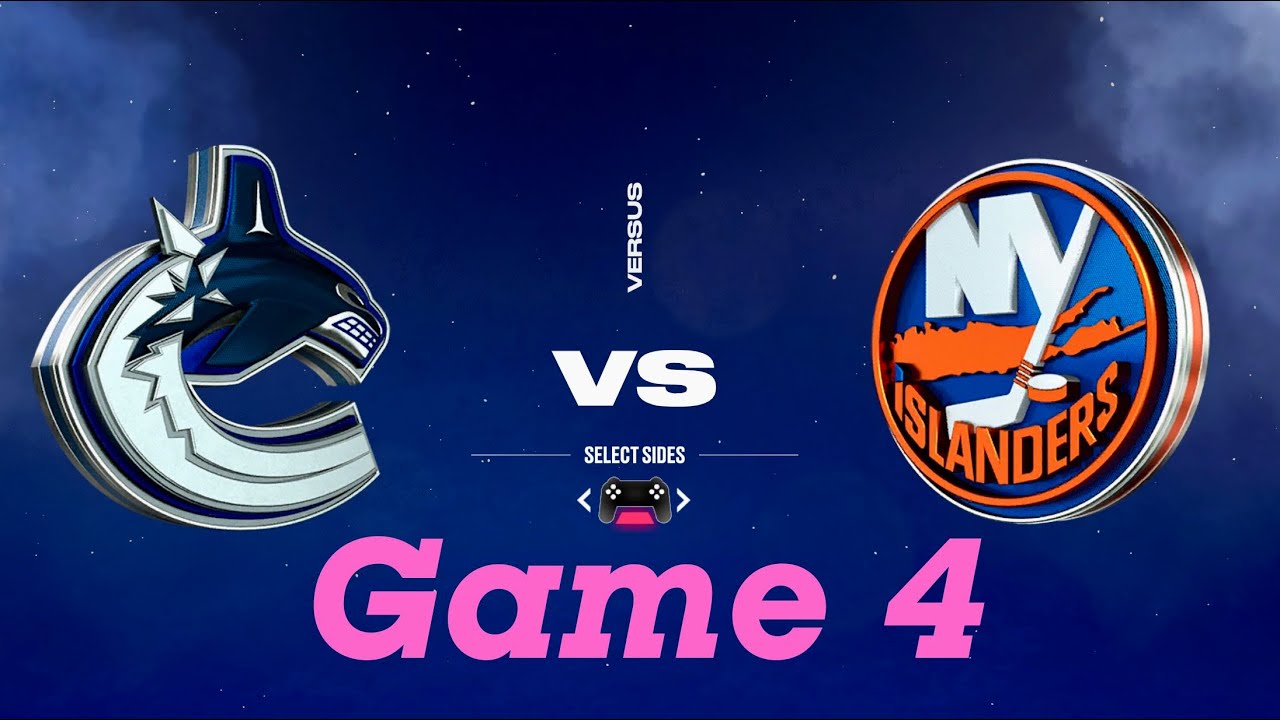 Canucks vs Islanders Mock Stanley Cup Finals Game 4 | Mock NHL 24 Playoffs