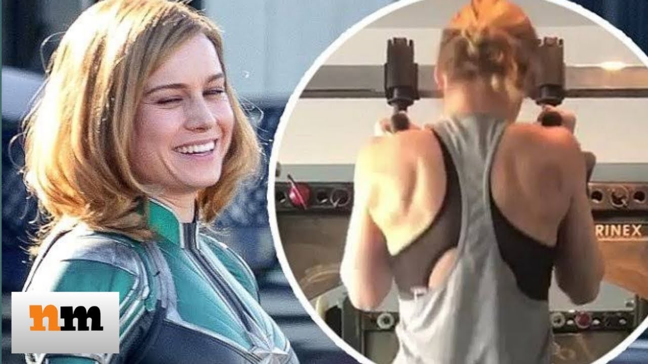 Captain Marvel in Real life Gym Workout | Brie Larson ripped off.